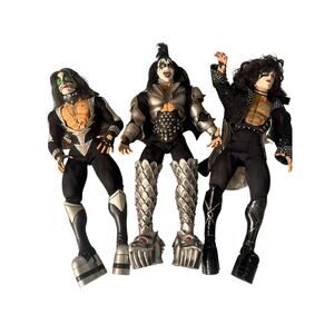 Set of 3 KISS 1998 Destroyer Limited Edition 24" Action Figure Dolls Large Scale
